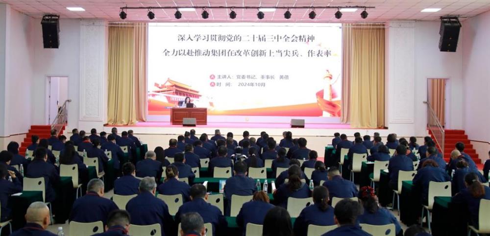 济南产发集团党委书记、董事长黄蓓到小鸭控股集团宣讲党的二十届三中全会精神